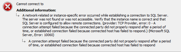 error 10060 sql server